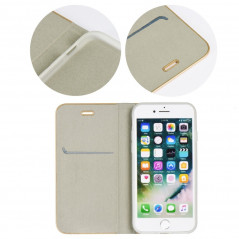 Samsung Galaxy A52 5G Book Handytaschen LUNA Book Gold Elegant  Silber 