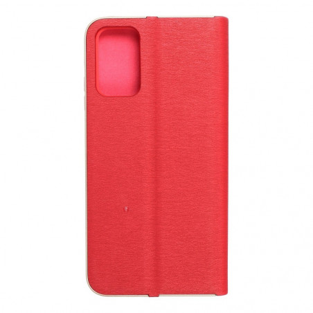 LUNA Book Gold auf XIAOMI Redmi 9T FORCELL Brieftaschenetui Rot