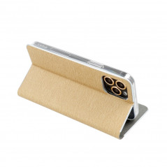 LUNA Carbon auf XIAOMI Mi 11 FORCELL Brieftaschenetui Gold