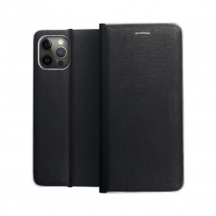 LUNA Carbon auf Samsung Galaxy A52 5G FORCELL Brieftaschenetui Schwarz