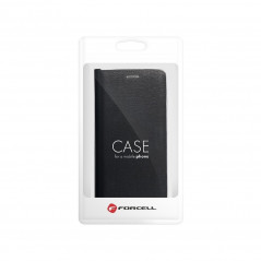 LUNA Carbon auf Samsung Galaxy A52 5G FORCELL Brieftaschenetui Schwarz