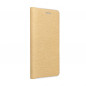 LUNA Carbon auf Samsung Galaxy A52 5G FORCELL Brieftaschenetui Gold