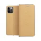 LUNA Carbon auf Samsung Galaxy A52 5G FORCELL Brieftaschenetui Gold