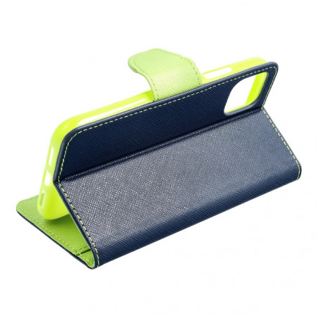Samsung Galaxy A22 5G Book Handytaschen Fancy Book Marine / Limette