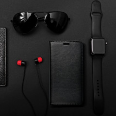 Magnet Book auf OPPO Reno5 5G Brieftaschenetui Schwarz