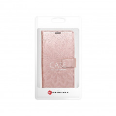 MEZZO Book auf Samsung Galaxy A02s FORCELL Brieftaschenetui Rosa