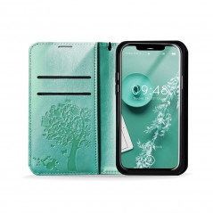Samsung Galaxy A32 5G Book Handytaschen MEZZO Book Baum  Grün