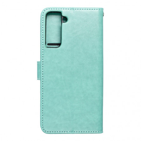 MEZZO Book auf Samsung Galaxy S21 5G FORCELL Brieftaschenetui Grün