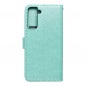 MEZZO Book auf Samsung Galaxy S21 5G FORCELL Brieftaschenetui Grün