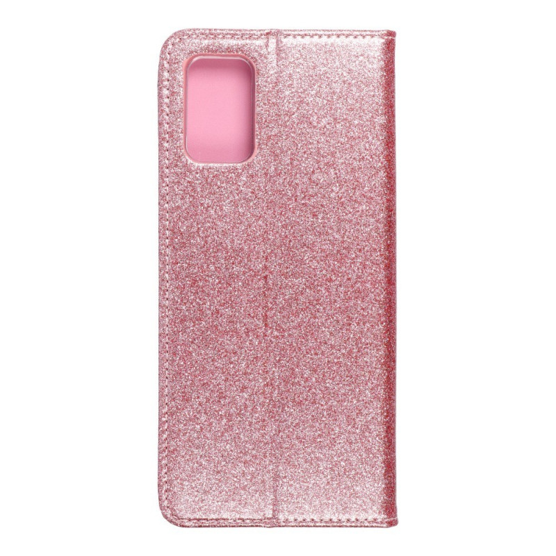 SHINING Book auf Samsung Galaxy A02s FORCELL Brieftaschenetui Rosa