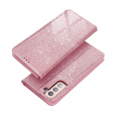 SHINING Book auf Samsung Galaxy A02s FORCELL Brieftaschenetui Rosa