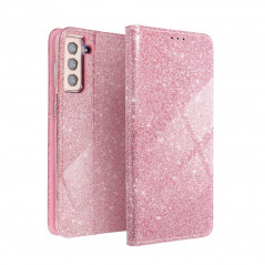 SHINING Book auf Samsung Galaxy A02s FORCELL Brieftaschenetui Rosa