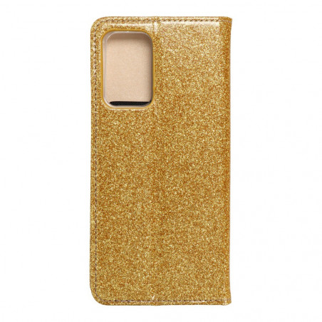 SHINING Book auf Samsung Galaxy A52 5G FORCELL Brieftaschenetui Gold