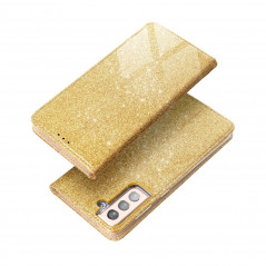SHINING Book auf Samsung Galaxy A52 5G FORCELL Brieftaschenetui Gold