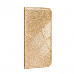 SHINING Book auf Samsung Galaxy A52 5G FORCELL Brieftaschenetui Gold