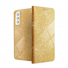 SHINING Book auf Samsung Galaxy A52 5G FORCELL Brieftaschenetui Gold