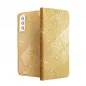 SHINING Book auf Samsung Galaxy A52 5G FORCELL Brieftaschenetui Gold
