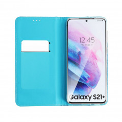 SHINING Book auf Samsung Galaxy A52 5G FORCELL Brieftaschenetui Blau
