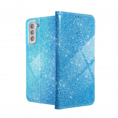 SHINING Book auf Samsung Galaxy A52 5G FORCELL Brieftaschenetui Blau