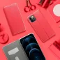 LUNA Carbon auf Samsung Galaxy A52 LTE FORCELL Brieftaschenetui Rot