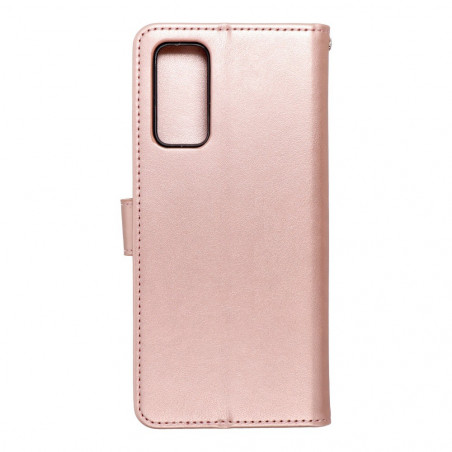MEZZO Book auf Samsung Galaxy S20 FE 5G FORCELL Brieftaschenetui Rosa