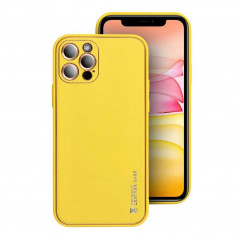 Samsung Galaxy A12 Hülle Leather Gelb