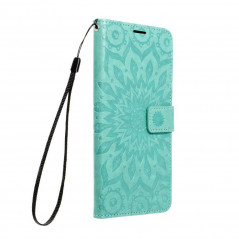 Samsung Galaxy A22 5G Book Handytaschen MEZZO Book Mandala  Grün