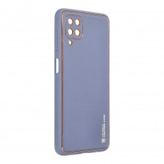 LEATHER auf Samsung Galaxy A03S FORCELL Mobile Lederhülle Blau