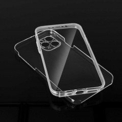 360 Full Cover PC + TPU auf Apple iPhone 13 Pro Silikon-Handyhülle Durchsichtbar