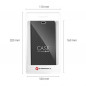 LUNA Book Carbon auf Apple iPhone 13 mini FORCELL Brieftaschenetui Schwarz