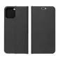 Apple iPhone 13 Book Handytaschen LUNA Book Carbon Kohlenstoff-Faser, Elegant  Schwarz