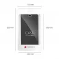 Apple iPhone 13 Book Handytaschen LUNA Book Carbon Kohlenstoff-Faser, Elegant  Schwarz