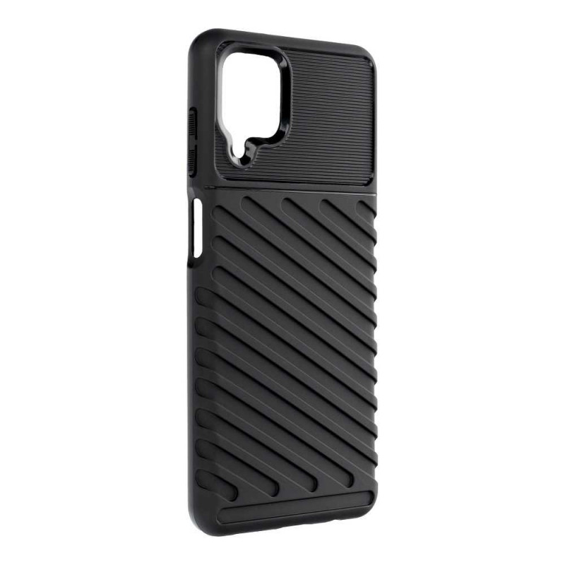 Samsung Galaxy A12 Hülle THUNDER Schwarz