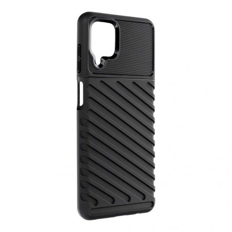 Samsung Galaxy A12 Hülle THUNDER Schwarz