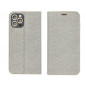 LUNA Book Gold auf Apple iPhone 13 mini FORCELL Brieftaschenetui Silber