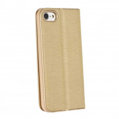 LUNA Book Gold auf Apple iPhone 13 FORCELL Brieftaschenetui Gold
